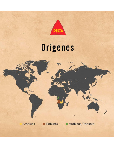 Café Delta Angola natural grano kilo